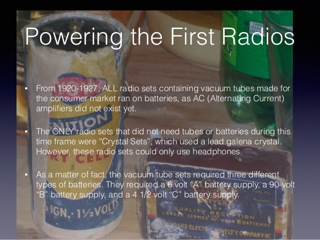 Household Radio Sets In The 1920s