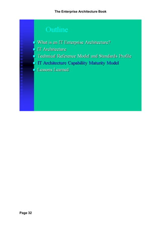 The Enterprise Architecture Book




Page 32
 