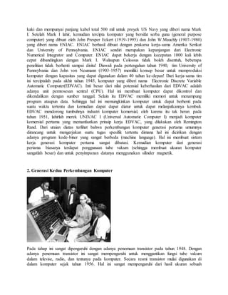 Sejarah Perkembangan Komputer | PDF