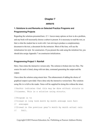 Problem Solving with C++ 9th Edition Savitch Solutions Manual | PDF