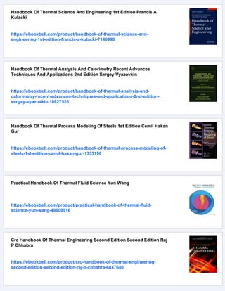 Handbook Of Thermal Management Of Engines P A Lakshminarayanan | PDF