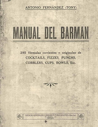 1924 manual del bar