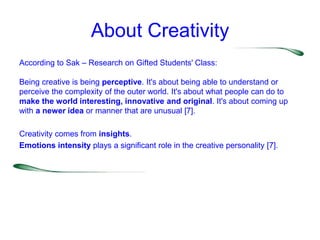 Raising Creative Thinkers | PPTX