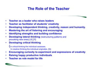 Raising Creative Thinkers | PPTX