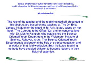 Raising Creative Thinkers | PPTX