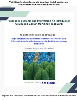 Enjoy immediate access to the full Processes Systems and Information An ...