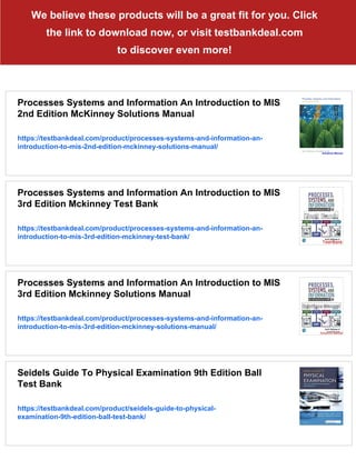Processes Systems and Information An Introduction to MIS 2nd Edition ...