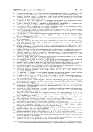Design and implementation of a LoRa-based system for warning of forest ...