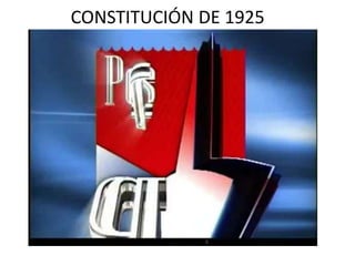 CONSTITUCIÓN DE 1925
 