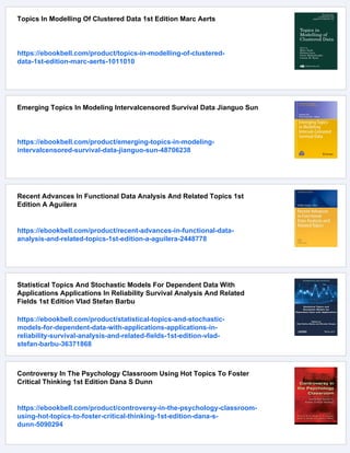 Topics In Data Science With Practical Examples Abdolreza Abhari | PDF
