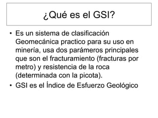 Gsi Roca 192595550 manual-de-uso-de-la-tabla-geomecanica-morococha | PDF