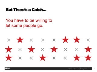 6
But There’s a Catch…
​
You have to be willing to
let some people go.
 