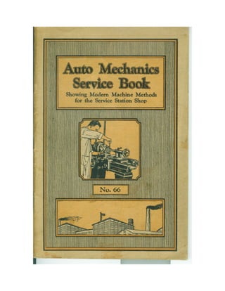 1929   auto mechanics service book - no 66