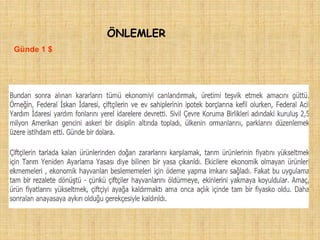 ÖNLEMLER
Günde 1 $
 
