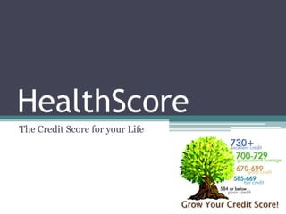 HealthScore The Credit Score for your Life 