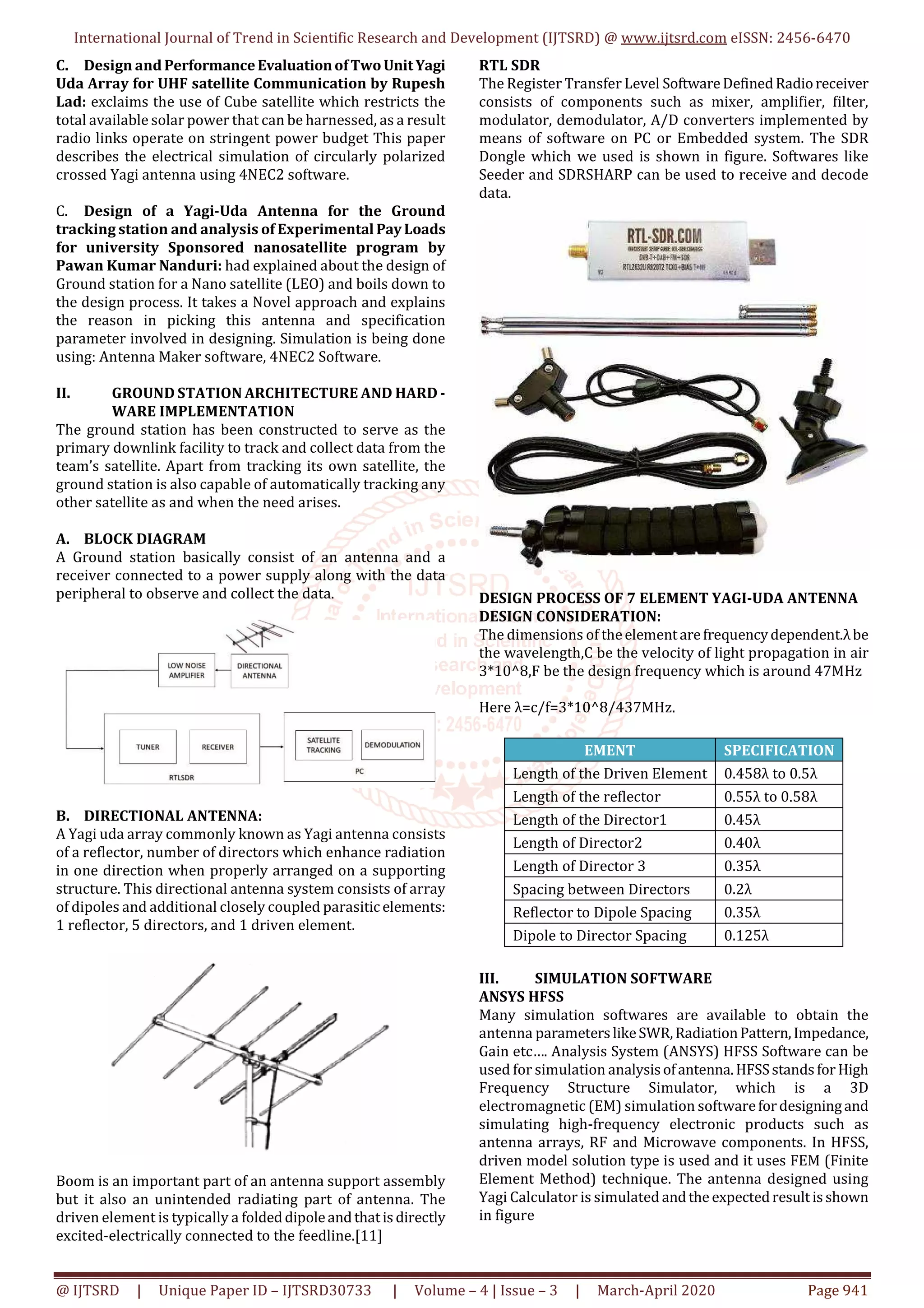 Design and Fabrication of Ground Station Antenna | PDF
