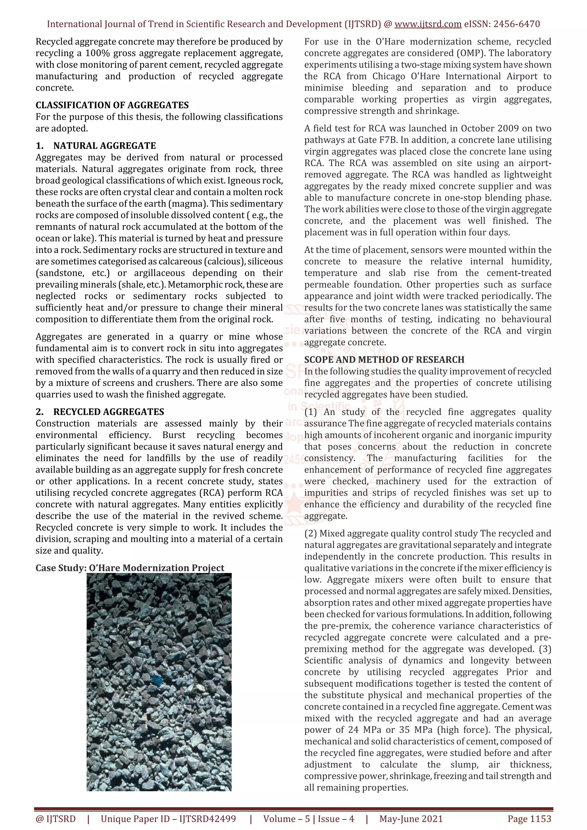 Study on Recycled Aggregate Concrete | PDF