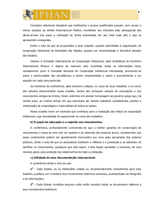Carta de Atenas 1931