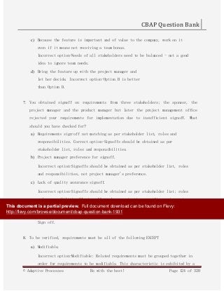 CBAP높은 통과율 시험대비 덤프공부