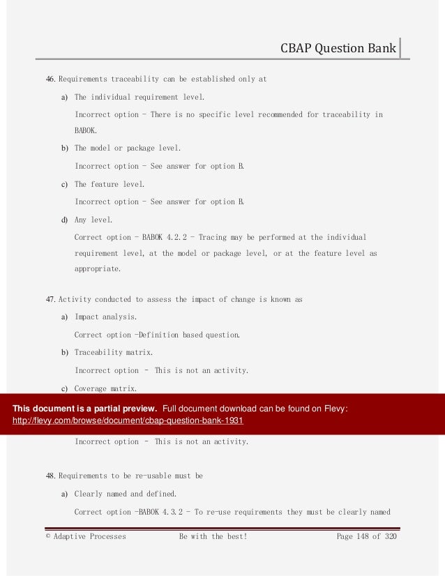 CBAP PDF Demo