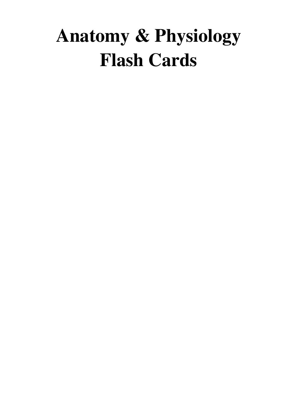 Anatomy And Physiology Flashcards Memorang vrogue.co