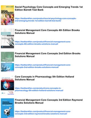 Psychology Core Concepts 8th Edition Zimbardo Solutions Manual | PDF