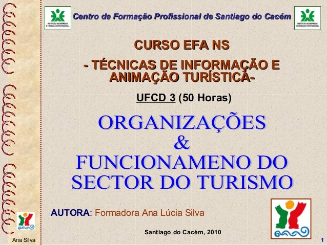 CURSO EFA NSCURSO EFA NS
- TÉCNICAS DE INFORMAÇÃO E- TÉCNICAS DE INFORMAÇÃO E
ANIMAÇÃO TURÍSTICA-ANIMAÇÃO TURÍSTICA-
Santi...