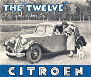 1935 Citroën The Twelve brochure