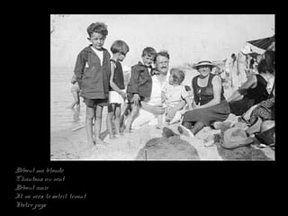 Debout ma blondeDebout ma blonde
Chantons au ventChantons au vent
Debout amieDebout amie
Il va vers le soleil levantIl va vers le soleil levant
Notre paysNotre pays
 