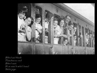 Debout ma blondeDebout ma blonde
Chantons au ventChantons au vent
Debout amieDebout amie
Il va vers le soleil levantIl va vers le soleil levant
Notre paysNotre pays
 