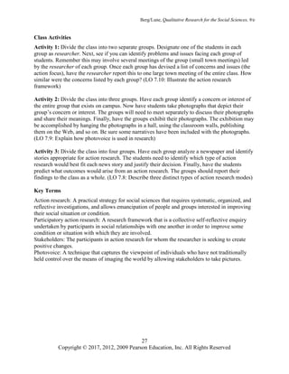 Qualitative Research Methods for the Social Sciences 9th Edition Lune ...