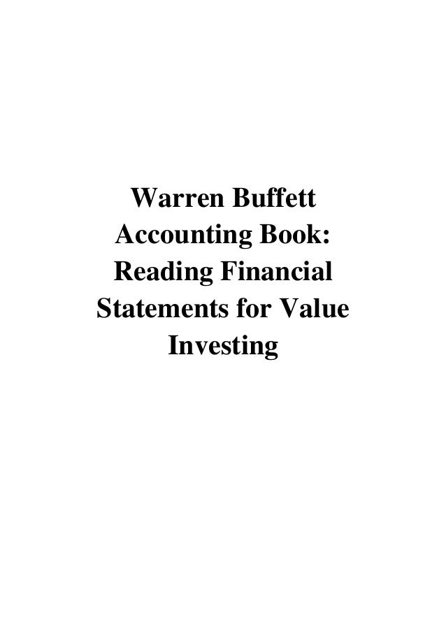 Accounting blogger.com - Free Download warren buffett accounting book pdf download