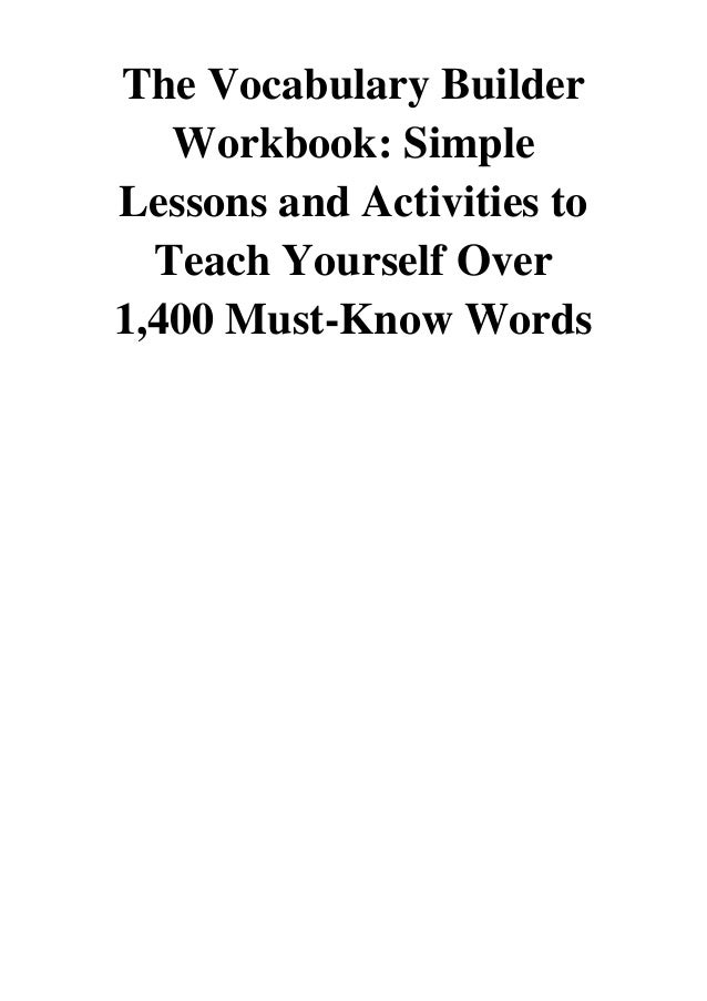 The vocabulary builder workbook pdf chris lele simple lessons and a 