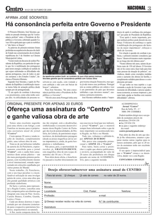 O Centro - n.º 59 – 08.10.2008