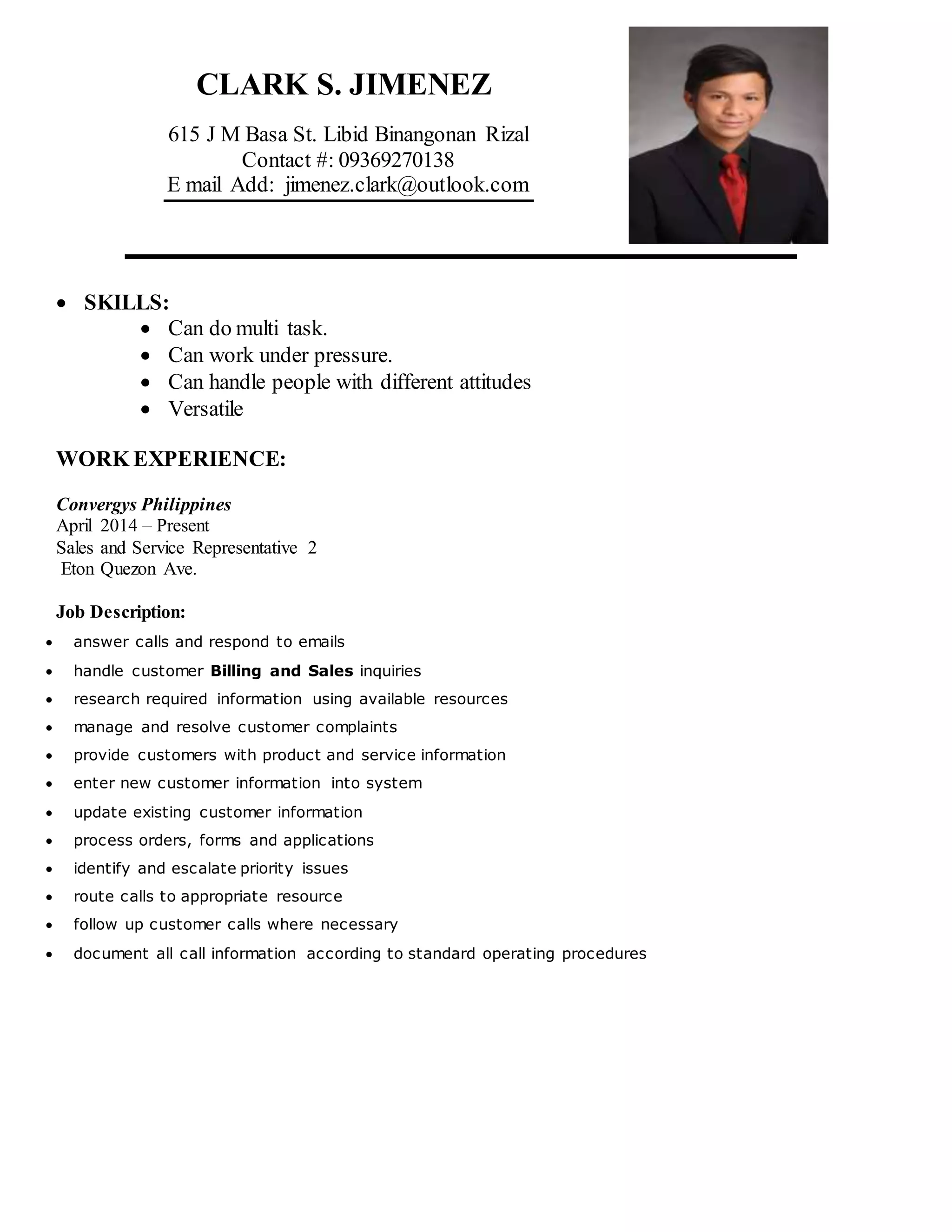 clark resume updated | DOCX