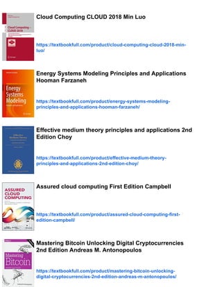 Cloud Computing Principles Systems and Applications 2nd Edition Nick ...
