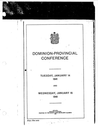 1941 Dominion Provincial Conference