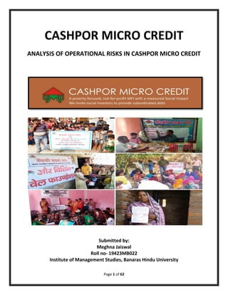 Empowering Micro-Entrepreneurs: A Comprehensive Overview of Cashpor Micro Credit