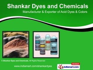 Manufacturer & Exporter of Acid Dyes & Colors 