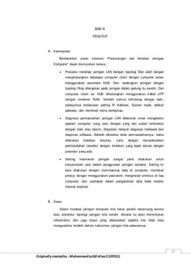 194454304 Makalah Perancangan Dan Instalasi Jaringan Komputer Lan 5 G 194454304 Makalah Perancangan Dan Instalasi Jaringan Komputer Lan 5 G