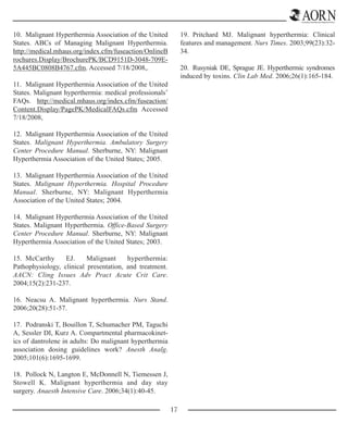 Malignant hypertermia slides | PDF