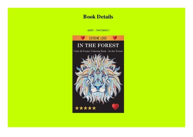 Download Pdf Color Frame Coloring Book In The Forest Kindle