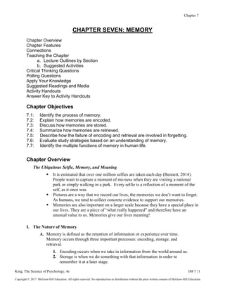 Comprehensive Guide to Memory Processes in Psychology: Encoding ...