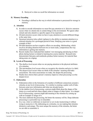 Comprehensive Guide to Memory Processes in Psychology: Encoding ...