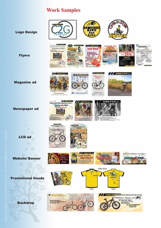 Work Samples
Logo Design
Flyers
Magazine ad
Newspaper ad
danieladinugroho-JLsalakbaratIIno4a-daniel_adi87@yahoo.com-08176342087
LCD ad
Website Banner
Promotional Goods
Backdrop
 