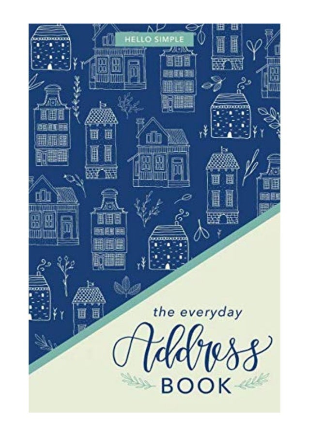 the everyday address book pdf hello simple a personal organizer for