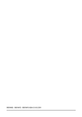 99019485 · 99019473 · 99019475-BDA-E-D-01/2011
 