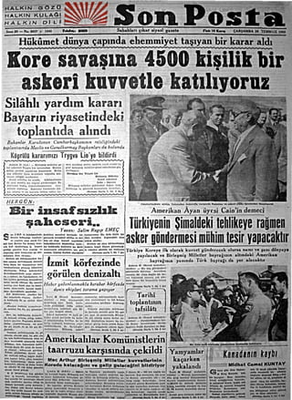 1950 1955 Gazete Başlıkları - horozz.net
