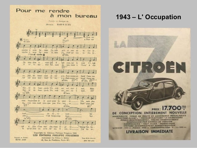 1950 Brassens Pour Me Rendre A Mon Bureau