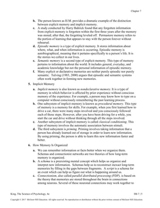Bahrick Science of Psychology An Appreciative View 4th Edition King Solutions ...